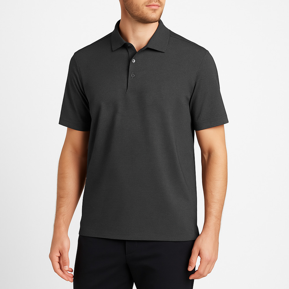 Cutter And Buck Navy Short Sleeve ButtonUp Collar Polo Shirt Mens Extra Large‎